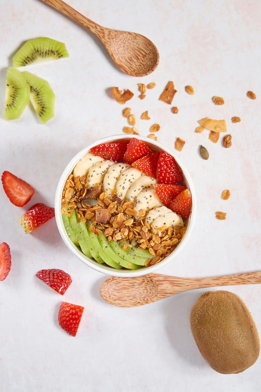 Kefir met Havermout en Vers Fruit